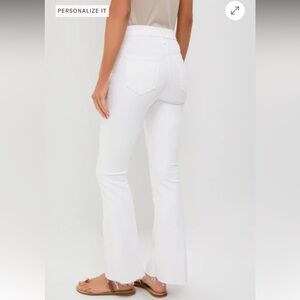 MOTHER  The Weekender Fray flare jean in Fairest of Them All